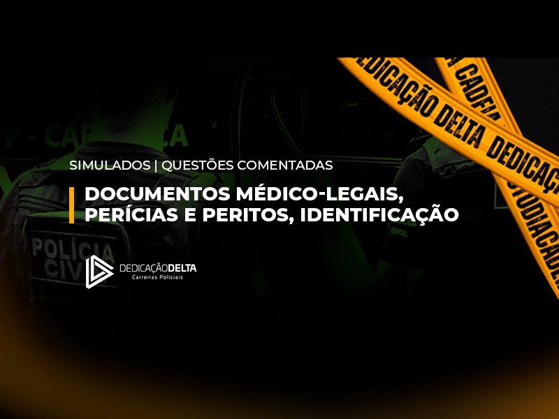 Imagem relacionada ao artigo sobre documentos médico-legais, perícias e peritos, identificação. Simulado com 10 questões para testar seus conhecimentos e se preparar para desafios futuros na sua carreira. Aprenda mais sobre a área de saúde, direito e segurança pública.